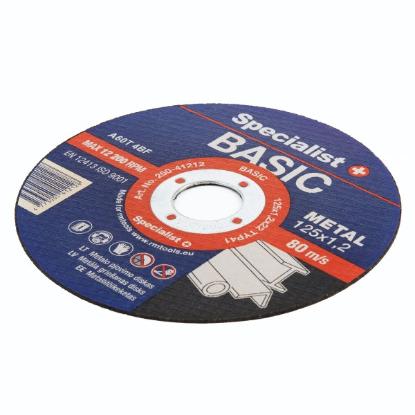 Prekės „Met. pj. diskas BASIC 125x1,2x22 mm“ paveikslėlis
