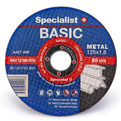 Prekės „Met.pj. diskas BASIC125x1,6x22 mm“ paveikslėlis