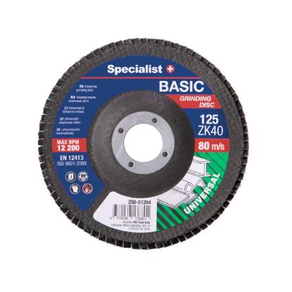 Prekės „SPECIALIST+ lapelinis šlif. diskas BASIC ZK40, 125 mm“ paveikslėlis