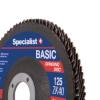 Prekės „SPECIALIST+ lapelinis šlif. diskas BASIC ZK40, 125 mm“ paveikslėlis