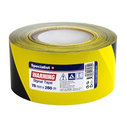 Prekės „Įsp. juosta 250 m x 75 mm, juoda/geltona“ paveikslėlis