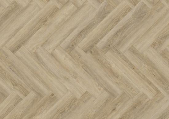Prekės „Grindų danga LVT PRO fishbone 749,3*149,9*2,5mm: Spalva-G05a Malagos ąžuolas(Malaga oak); Atsp.klasė-AC6/33;Pav. strukt.-MATT; Klojimo būdas-Klijuojama; Grioveliai-V4; Rašt.tipas-1 juosta“ paveikslėlis