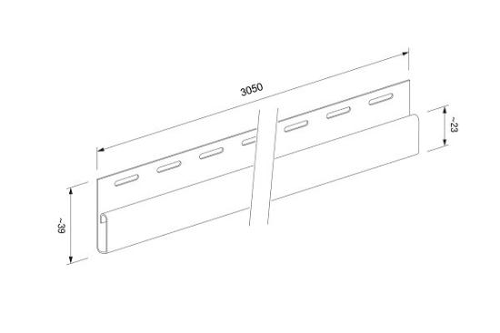 Prekės „UŽB.ELEM. SV14-3,05M siding VOX grey-pilka“ paveikslėlis