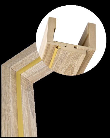 Prekės „Reguliuojama stakta Verto-FIT Plus(apvadai 80mm) /D70/095-115/U119 (Retro ąžuolas-Verto CELL PLUS) /3 vyriai/Plankutė spynai Standart“ paveikslėlis