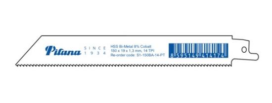 Prekės „Tiesinis pjūklelis metalui PILANA 150x1,3mm. 14TPI“ paveikslėlis