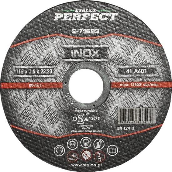 Prekės „Nerūd.plieno pjov.diskas STALCO PERFECT 125x1,0mm“ paveikslėlis