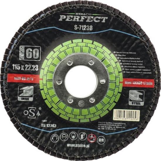 Prekės „Diskas lapelinis 125x22,23 mm P100 lenktas metalui Stalco Cyrkon“ paveikslėlis