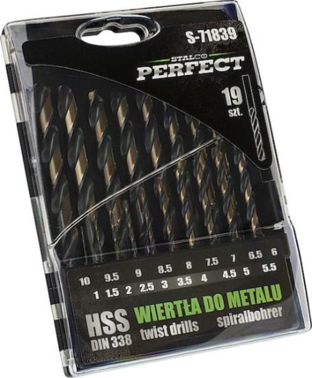 Prekės „Metalo grąžtų rinkinys STALCO PERFECT 1-10mm 19vnt.“ paveikslėlis