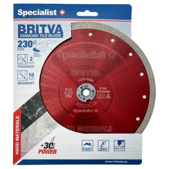 Prekės „SPECIALIST+ deim. diskas BRITVA, 230x2x22 mm“ paveikslėlis