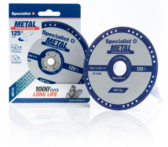 Prekės „Diskas pjovimui metalo 125x1,4x22,23 mm“ paveikslėlis