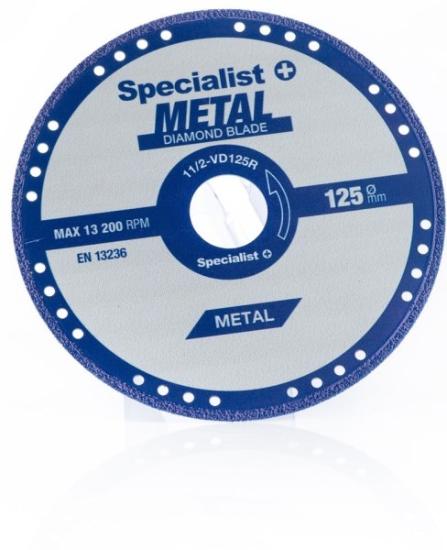 Prekės „Diskas pjovimui metalo 125x1,4x22,23 mm“ paveikslėlis