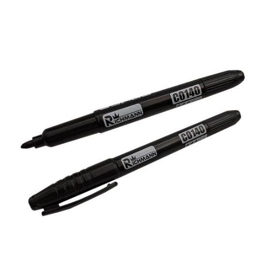 Prekės „Juodas dvigubas markeris 1-2 mm“ paveikslėlis