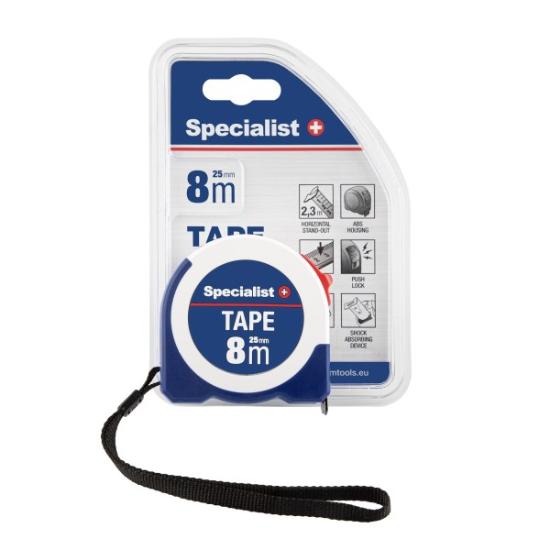 Prekės „SPECIALIST+ ruletė TAPE 8 m, 25 mm“ paveikslėlis