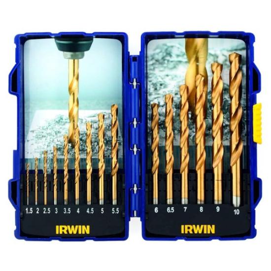 Prekės „Grąžtų rinkinys HSS Titanium 1-10 mm 15 vnt.“ paveikslėlis