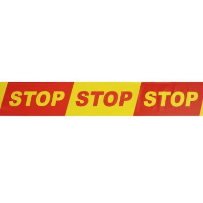 Prekės „STOP juosta 100m x 100mm raudona/geltona“ paveikslėlis