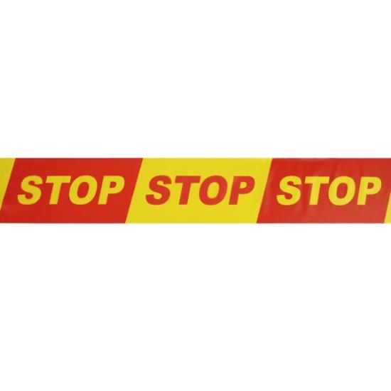 Prekės „STOP juosta 100m x 100mm raudona/geltona“ paveikslėlis