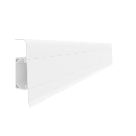 Prekės „PVC Grindjuostė ESQUERO (2,5m*66,6mm*21,9mm) 601 Balta“ paveikslėlis
