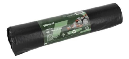 Prekės „Šiukšlių maišai STALCO 120L, 10 vnt.“ paveikslėlis