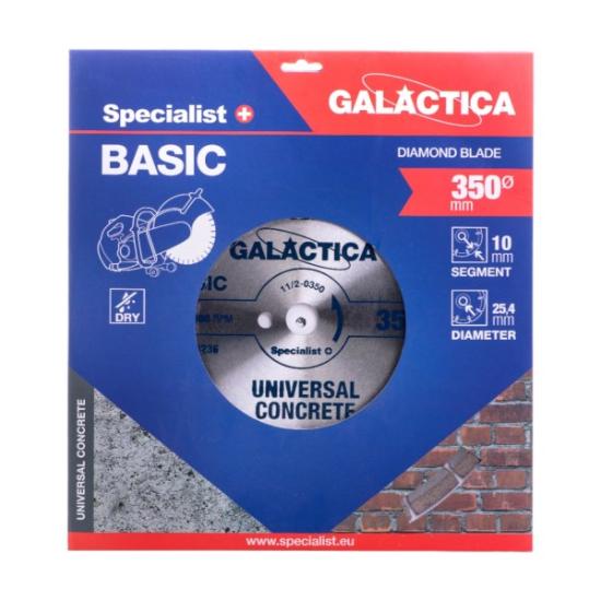 Prekės „Diskas deimantinis 350x3,2x25,4x10mm Galactica Specialist“ paveikslėlis