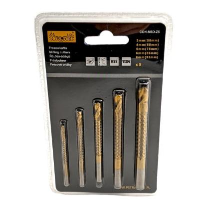 Prekės „Frezavimo grąžtai 3-8mm. 5vnt.“ paveikslėlis
