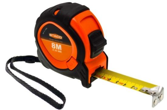 Prekės „STACO magnetinė ruletė 8m x 25mm“ paveikslėlis