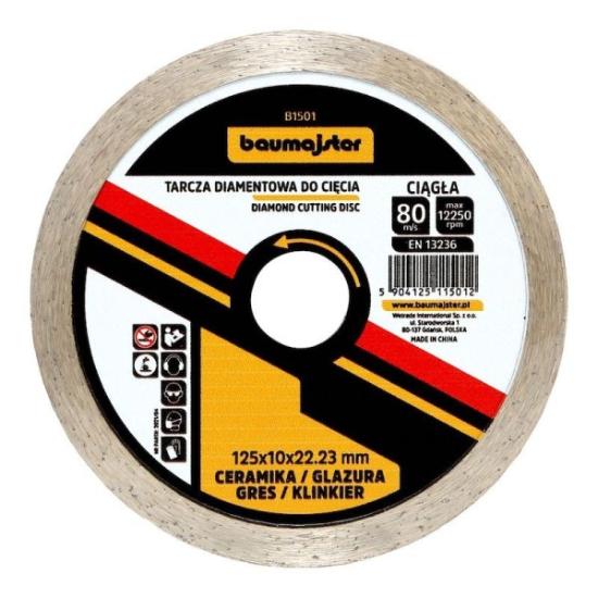 Prekės „Baumajster deimantinis diskas keramikai 125x2mm“ paveikslėlis