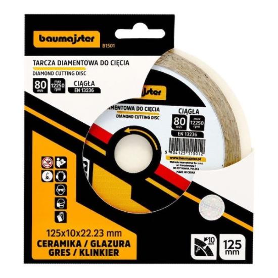 Prekės „Baumajster deimantinis diskas keramikai 125x2mm“ paveikslėlis