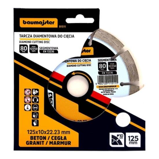 Prekės „Baumajster deimantinis diskas 125x2mm“ paveikslėlis
