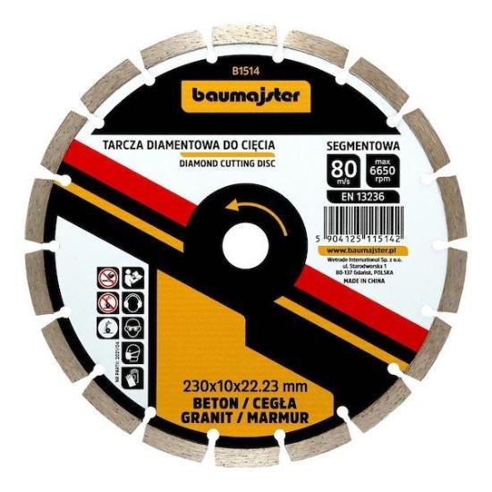 Prekės „Baumajster deimantinis diskas 230x2,6mm“ paveikslėlis