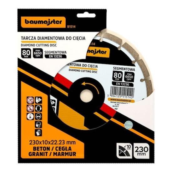 Prekės „Baumajster deimantinis diskas 230x2,6mm“ paveikslėlis