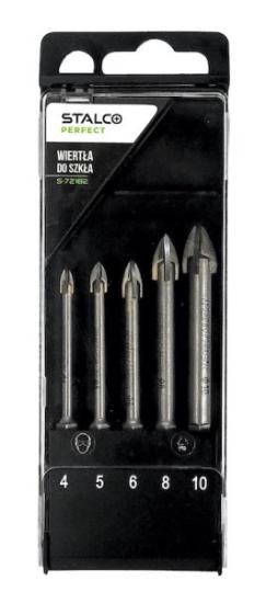 Prekės „Grąžtų stiklui rinkinys STALCO PERFECT 4-10mm“ paveikslėlis
