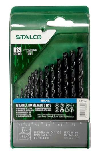 Prekės „Metalo grąžtų rinkinys STALCO 2-8mm 13vnt.“ paveikslėlis