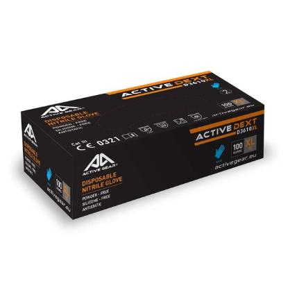 Prekės „Active Gear nitrilinės pirštinės XL, 100 vnt.“ paveikslėlis