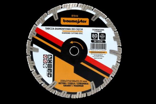 Prekės „Deimantinis diskas TURBO Baumajster 230x2,6mm“ paveikslėlis