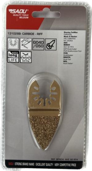 Prekės „Šlifavimo geležtė 33x80mm, karbidas“ paveikslėlis
