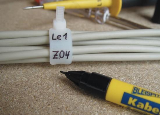 Prekės „Markeris Bleispitz kabeliams, juodas 0,75mm“ paveikslėlis