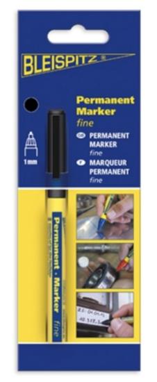 Prekės „Markeris Bleispitz Fine, juodas 1mm“ paveikslėlis