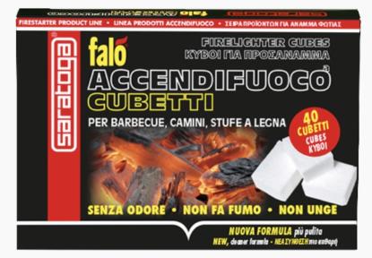 Prekės „Parafininiai uždegimo kubeliai Falo, 40 vnt.“ paveikslėlis