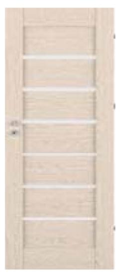 Prekės „Varčia PRESTIGE PU02 Kairios70 spalva:FF balta DB(V031) su užlaida (BSR) PL 3 vyriai Satin Deco stiklas“ paveikslėlis