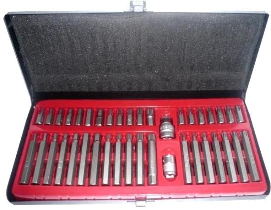Prekės „Plieniniai raktai HEX - TORX 40 vnt., S2“ paveikslėlis