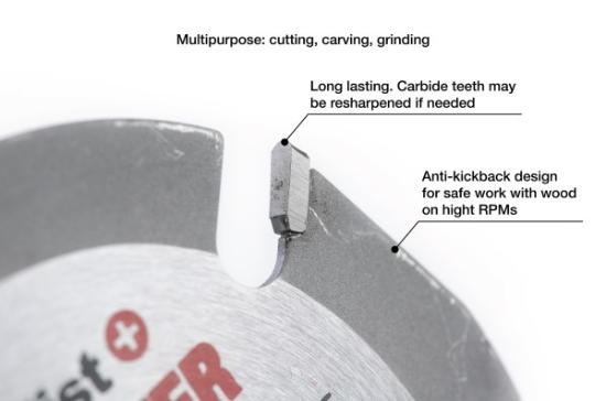 Prekės „Pjovimo diskas WOOD CUTTER 125 x 22 mm“ paveikslėlis