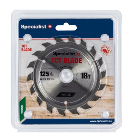 Prekės „Pjovimo diskas 125x18Tx22 mm“ paveikslėlis
