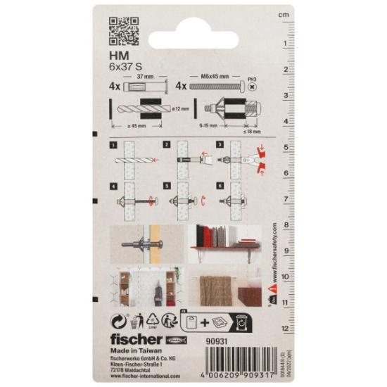 Prekės „Ankeris Fischer, GKP 6x37, 4 vnt“ paveikslėlis