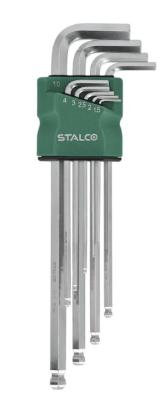 Prekės „Šešiakampiai raktai STALCO, 9 vnt. 1.5-10mm“ paveikslėlis