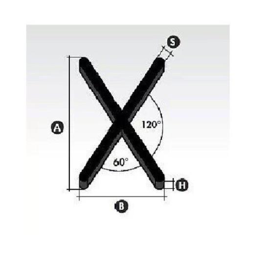 Prekės „Kryžiukai plytelių tarpams, šešiakampėms (200 vnt), 2 mm“ paveikslėlis
