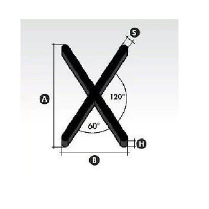 Prekės „Kryžiukai plytelių tarpams, šešiakampėms (200 vnt), 2 mm“ paveikslėlis