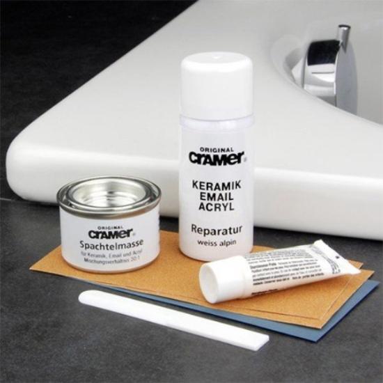 Prekės „Cramer REPAIR-KIT, keramikos, emalio, atstatymo rinkinys, baltas“ paveikslėlis