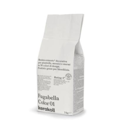 Prekės „Fugabella Color 01, 3 kg cementinis glaistas plytelių siūlių tarpams“ paveikslėlis