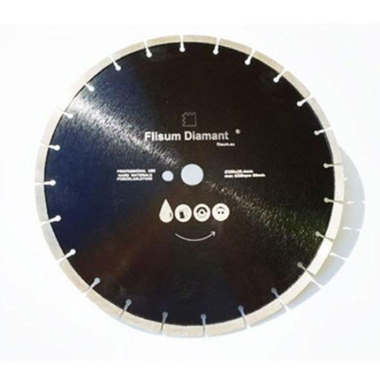 Prekės „Deimantinis diskas segmentinis, šlapiam pjovimui, Ø350 mm, 25.4 mm“ paveikslėlis