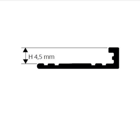 Prekės „Profilis, aliuminis anoduotas, pilkas, h 4,5 mm, L 2,7 m“ paveikslėlis